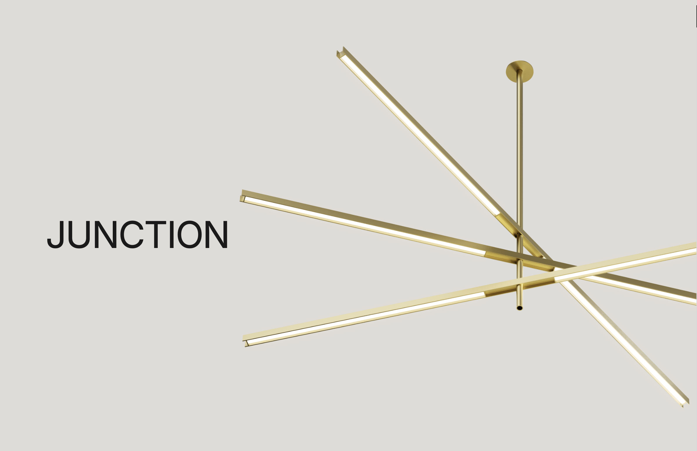 Eureka Introduces Junction Luminaire: A Large-scale Pendant With Pivoting Arms